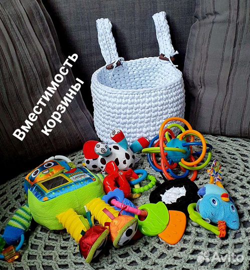 Корзины-органайзер для детской кроватки