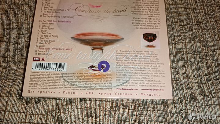 Cd диск фирменный Deep Purple 2010 RU