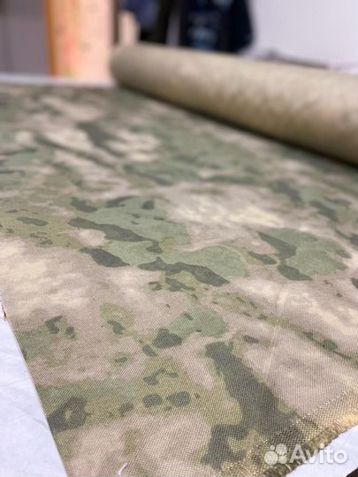 Ткань кордура 1000D мох, атакс светлый