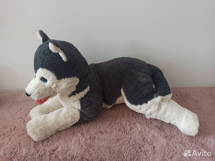 Мягкая игрушка собака хаски Икеа