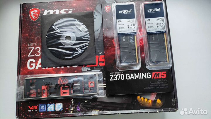 Intel core i5 9600k z370 gaming M5 ddr 16gb