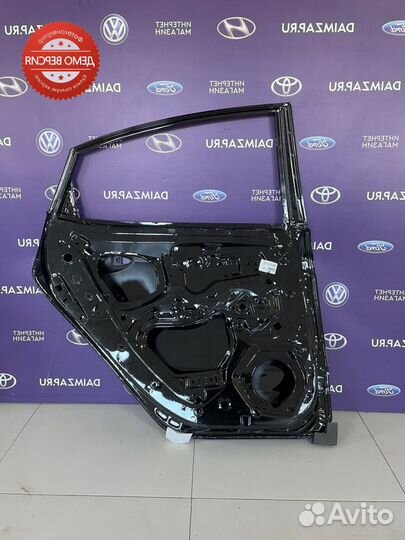 Дверь задняя левая Kia Rio 3 (11-17) черный