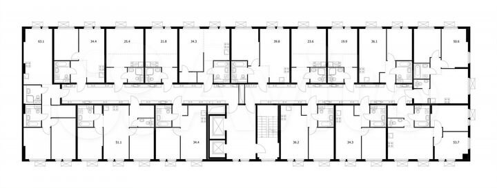1-к. квартира, 34,4 м², 9/15 эт.