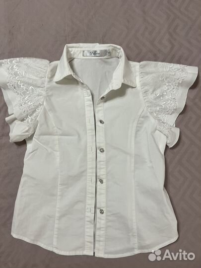 Блузка школьная 128