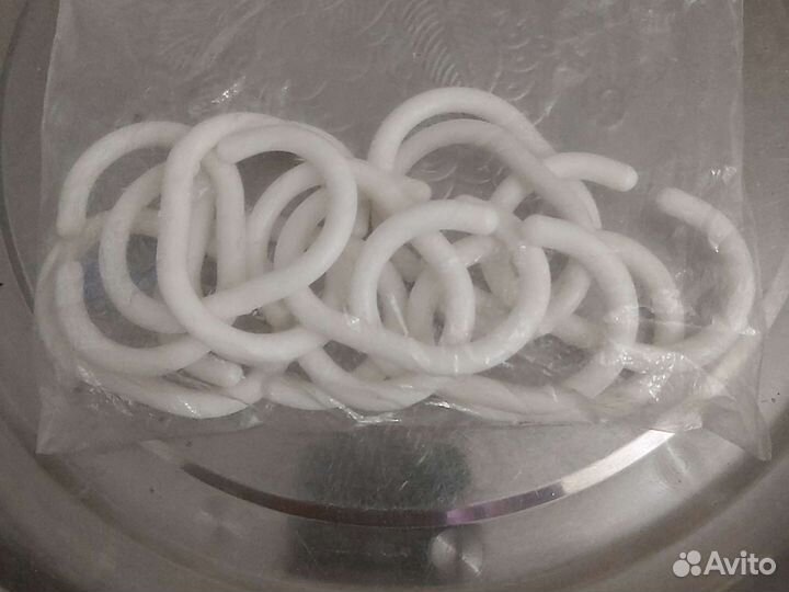 Набор колец для шторы в ванной