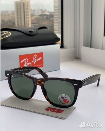 Очки ray ban wayfarer polaroid поляризационеые