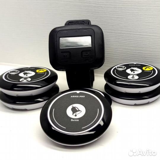 Кнопка вызова официанта модель Смайл с часами