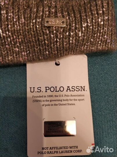 Шапка US Polo детская для девочки