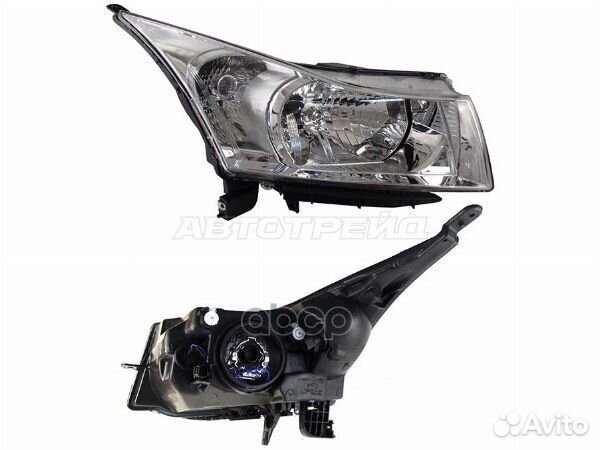 Фара chevrolet cruze 09-16 RH мех.корректор, хром