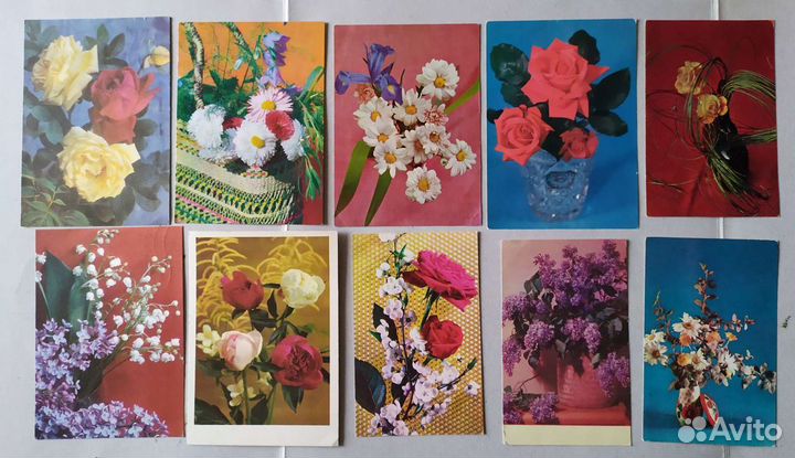 Открытки СССР. Цветы