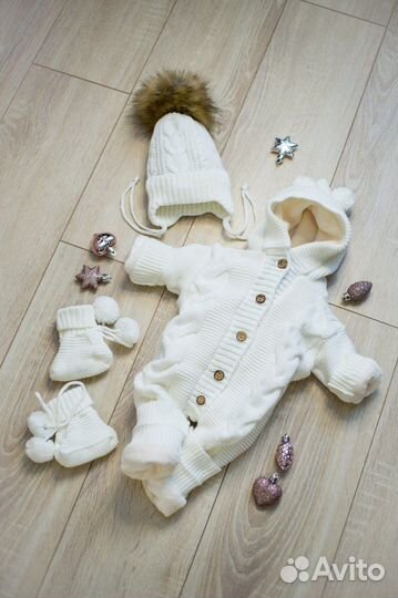 Меховой конверт на выписку новорожденного