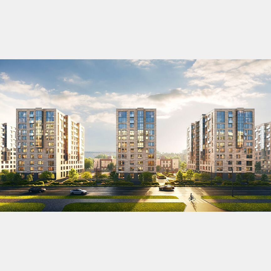 2-к. квартира, 70,3 м², 10/13 эт.