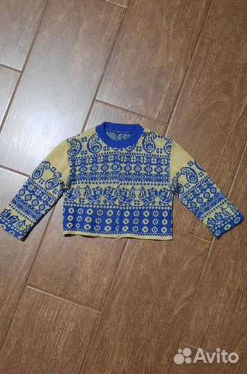 Детский вязаный свитер кофта СССР