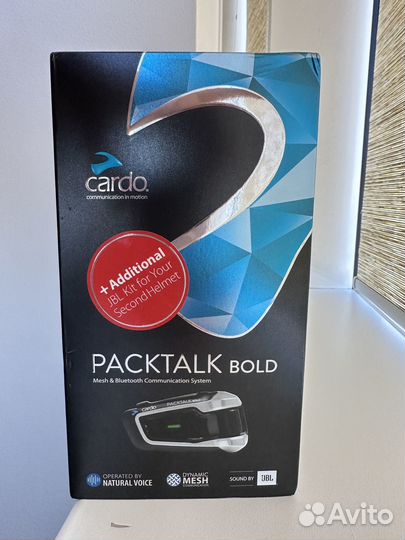 Мотогарнитура Cardo packtalk bold JBL Single
