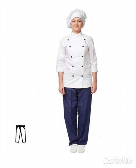 Поварская одежда колпаки брюки фартуки спецодежда