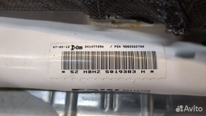 Подушка безопасности боковая (шторка) левая Citroen DS5, 2012