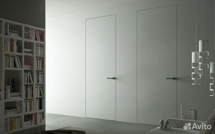 Скрытые межкомнатные двери под отделку