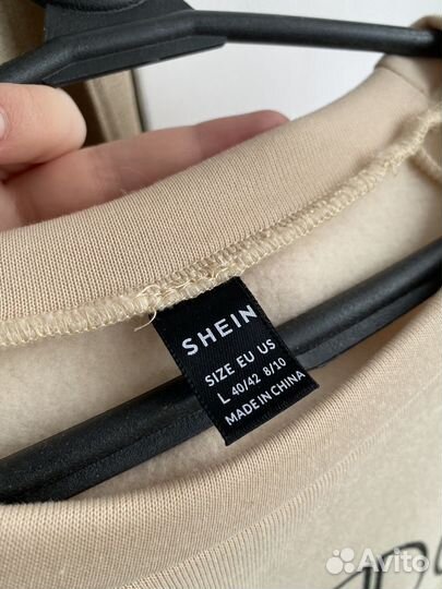 Свитшот shein плюшевый