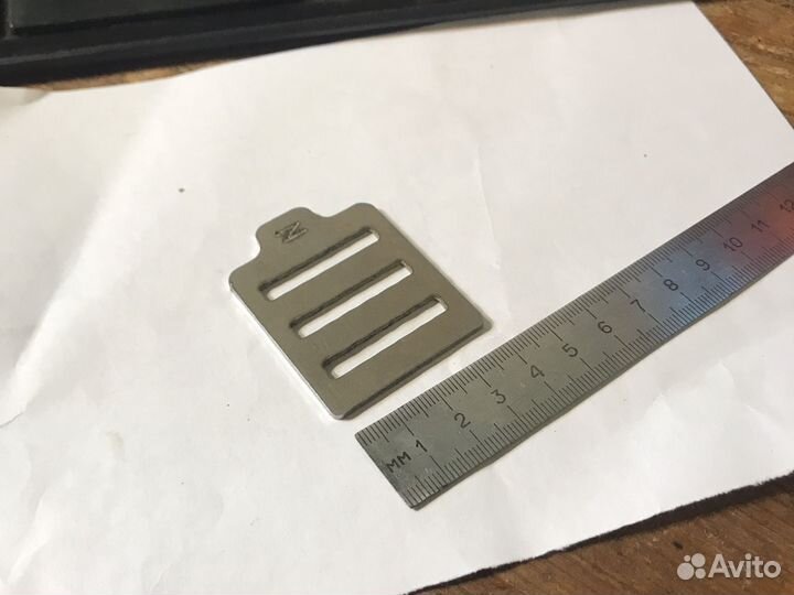 Пряжка трехщелевка стальная 30мм