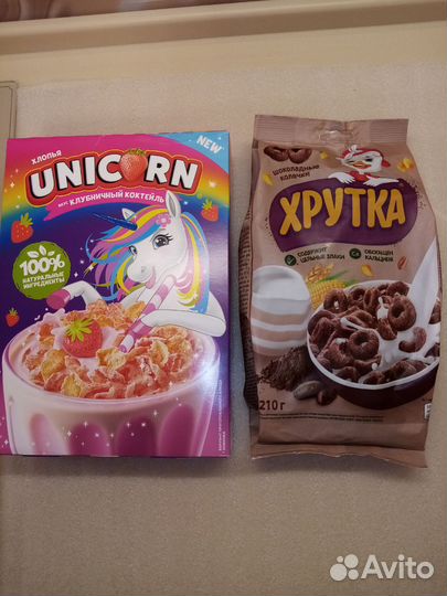 Готовый завтрак Хрутка колечки и хлопья Unicorn