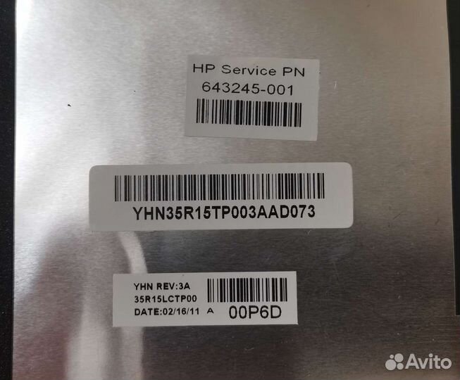 Крышка матрицы (экрана) для HP Pavilion g6-1***