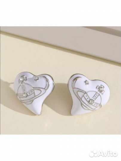 Серьги гвоздики новые y2k