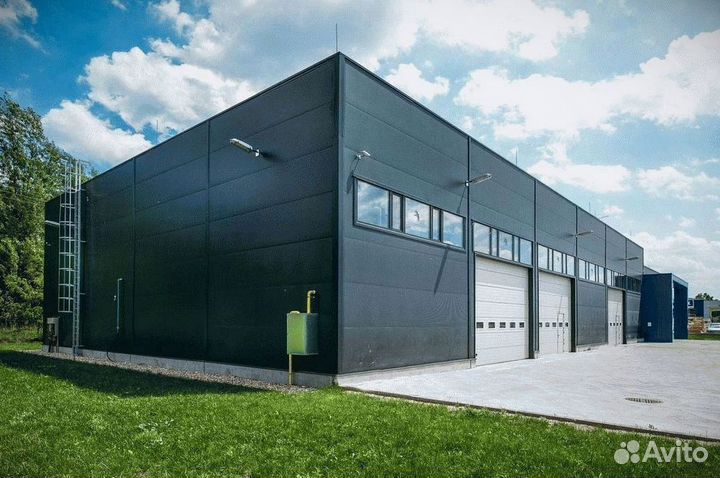 Ангар из сэндвич-панелей 15х20х5 м под ключ