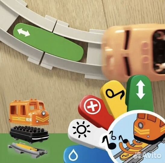 Lego duplo грузовой поезд 10875