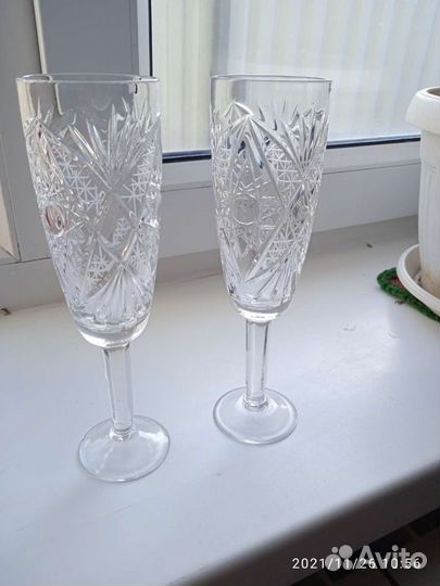 Фужеры хрустальные СССР