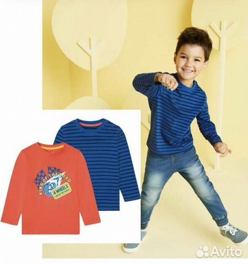 Новые лонгсливы р. 86/92; 98/104; 110/116. Lupilu