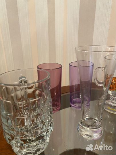 Кружки пивные, стаканы