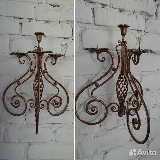 Кованый канделябр, коллекционный, ручной работы