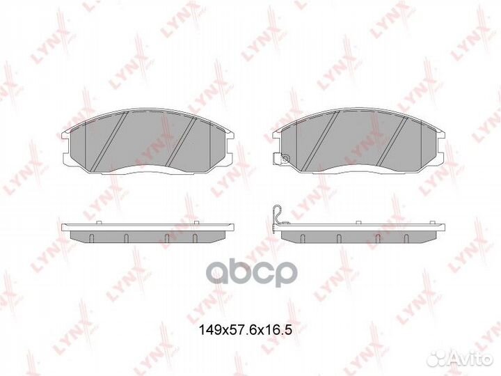 Колодки тормозные дисковые перед ssangyong