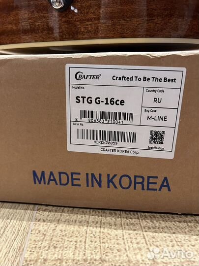 Электроакустическая гитара crafter STG G-16ce