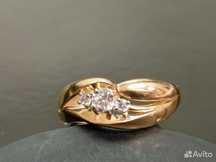 Золотое кольцо 18,00 мм. 585 проба Арт121