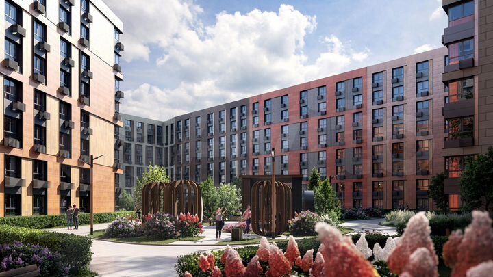 2-к. апартаменты, 49,6 м², 3/8 эт.