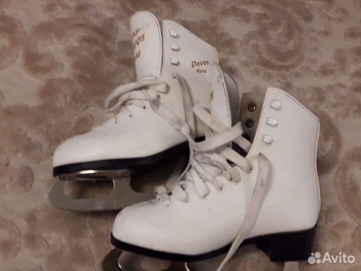 Коньки фигурные davos gold 35 размер