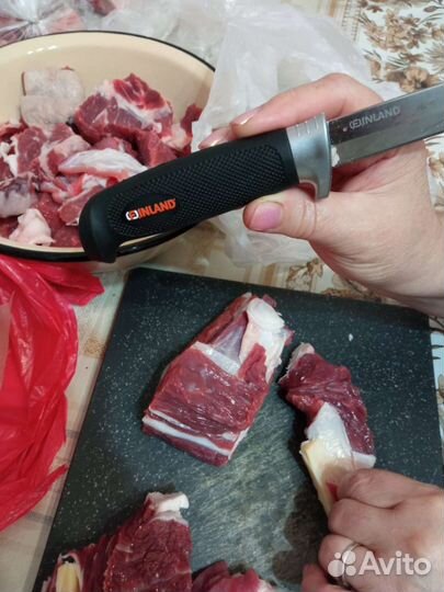 Нож туристический чёрный