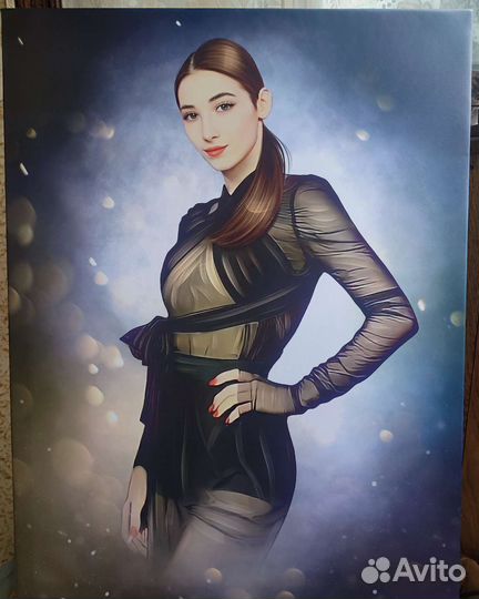 Портрет по фото на холсте / печать на холсте