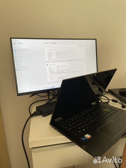 Asus vivobook flip 14 + монитор Digma
