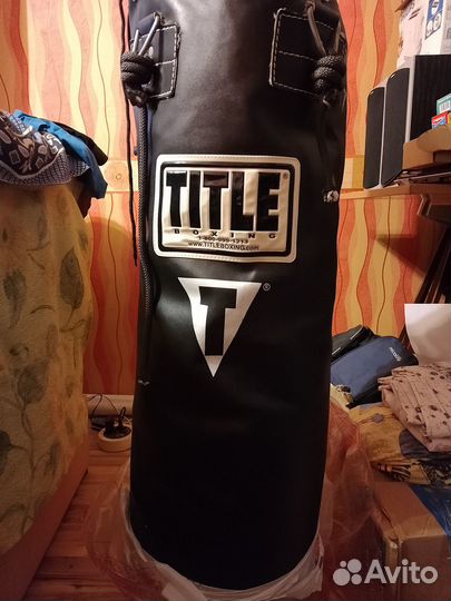 Боксерский мешок Title boxing кожа