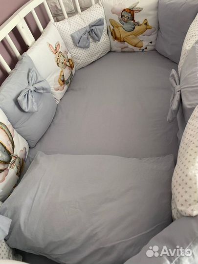 Бортики+постельное белье