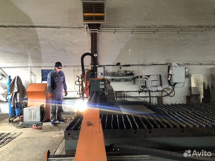 Плазменная резка металла на станке чпу