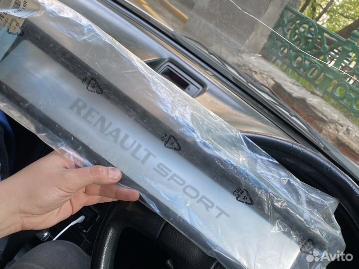 Накладка на порог clio Rs