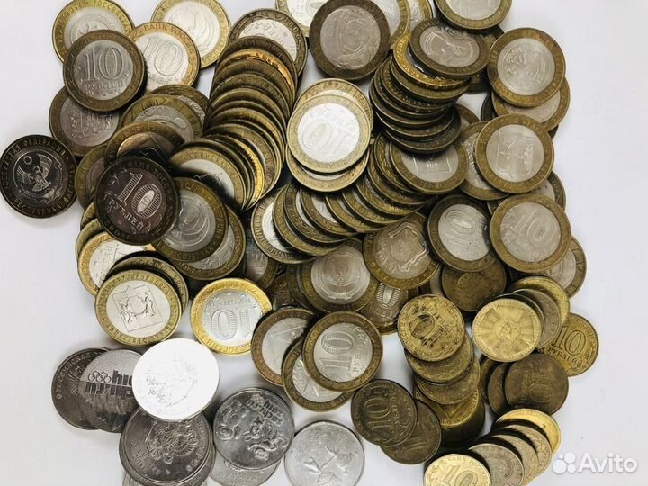 Российские юбилейные монеты.10-ти и 25-ти рублёвые