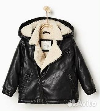 Куртка авиатор Zara 12-18 мес экокожа