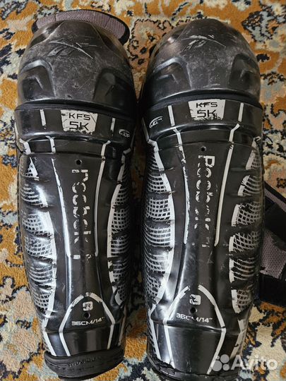 Щитки хоккейные Reebok бу взрослые 14