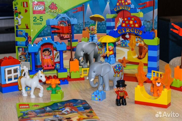 Lego Duplo 10504 и 10550 Мой первый цирк