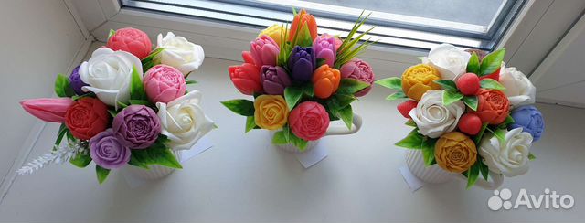 Мыльные букеты