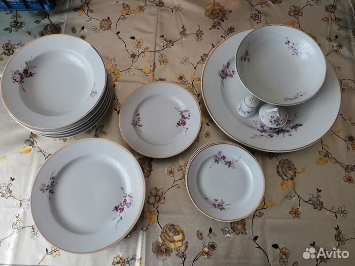 Столовый сервиз времен СССР фарфор